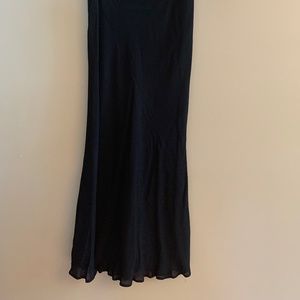 Parallel Black A-line skirt